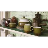 SHELF OF DENBY WARE MIXTURE