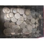 OXO TIN WITH BRITISH NICKEL COINAGE