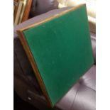 GREEN BAIZE CARD TABLE