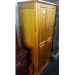 PINE DOUBLE WARDROBE A/F