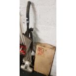 VINTAGE UPRIGHT HOOVER & ATTACHMENTS (DISPLAY ONLY)