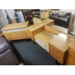 RETRO DRESSING TABLE & MATCHING CHEST OF DRAWERS