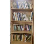 4 SHELVES OF HARDBACK BOOKS