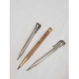 2 SILVER PLATED EVERSHARP PROPELLING PENCILS & 1 OTHER