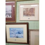 WILLIAM RUSSELL FLINT RA, TWO COLOUR PRINTS OF DIFFERENT SIZES.