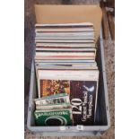 CARTON OF MIXED LP'S OF OPERA, EASY LISTENING, STAGE SHOWS & SOME 45'S
