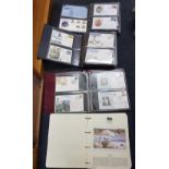 4 ALBUMS CONTAINING FLIGHT FDC'S GB, CHANNEL ISLANDS & WORLD COVERS