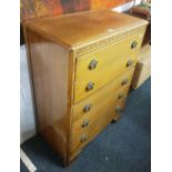 OAK CHEST OF 6 DRAWERS