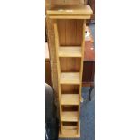 PINE EFFECT NARROW CD RACK