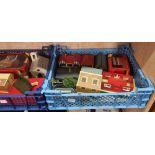 3 CARTONS ''00'' GAUGE BUILDINGS. SOME HORNBY SOME THAT LIGHT UP (BULBS FITTED) HORNBY SIGNAL