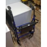 BLUE FOLD UP 4 WHEELED WALKER