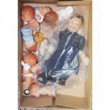 CARTON OF SMALL SQUEAKY MOD, TEDDY BEAR & POLICEMAN