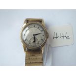 A Hamilton gents rolled gold wrist watch with seconds dial
