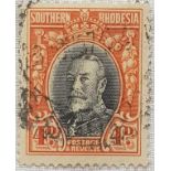 Southern Rhodesia SG19b 1937. Scarce perf 14 issue. Fine used. Cat £70