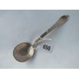 A late 17th Century trifed spoon, later chased