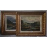 Raymond Dearn (I-O-M) in Sulby Glen - 11" x 15" - A pair, both signed and inscribed. Framedf by