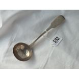 A William IV fiddle pattern sauce ladle. London 1834 by WE