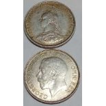 Shillings 1887 & 1923, good grade