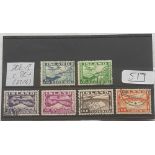 Iceland SG208-113 - 1933. Fine used set of 6. Cat £80+