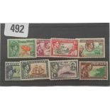 Pitcairn Islands 1940 George VI 1/2d to 1/- - light m/m (less 4d and 8d)