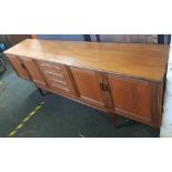 G-PLAN RETRO SIDEBOARD WITH DRAWERS AND CUPBOARDS TO EITHER END