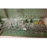 SHELF OF GLASSWARE