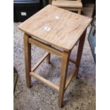 WOODEN HIGH KITCHEN STOOL