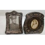 2 SMALL SILVER PHOTOFRAMES