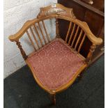 ANTIQUE CORNER ELBOW CHAIR