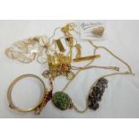 GILT CHAINS, BRACELETS ETC