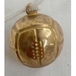 ANOTHER GOLD CHARM IN THE FORM OF A FOOTBALL