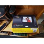 A SONY HANDYCAM VIDEO 8 CCE IN A MIRANDA CARRY BAG AND A KODAK EASYSHARE VIEWER