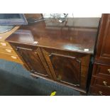 MAHOGANY REPRODUCTION CABINET WITH A SHELF