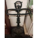 CAST IRON TWO SECTION UMBRELLA STAND