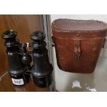 PAIR OF CCE MARKED NAVAL MILITARY WITH SPRAY SHIELDS MADE IN FRANCE WITH CARRY CASE