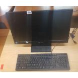 HANN S.G. LCD MONITOR AND A KEYBOARD