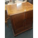 REPRODUCTION TV CABINET WITH DRAWER INLAID