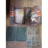 CARTON CONTAINING PAIR OF 8 X 40 CCE, A MAGLIGHT FLASHLIGHT, AN AVON POST BOX, SCREWDRIVER SET AND