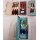 4 BOXED SETS OF VINTAGE DARTS