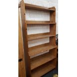 PINE OPEN BACK BOOK CASE