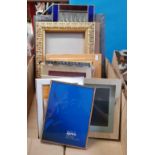 THREE CARTONS OF MIXED METALWARD, INCLUDING COPPER WASHING DOLLY HEAD, BRASS TRAYS, A CAT CD RACK,