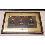 PICTURE OF 3 JUDGES, FRAME A/F