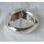 A circular ashtray - 3.5"DIA - Sheffield 1943