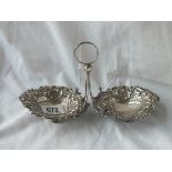An unusual sweet dish with carrying handle - B'ham 1898