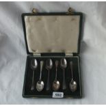 Plain boxed tea spoons - Sheffield 1935, 95 gms.