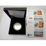 A commemorative 2018 R.A. Piedfort Production £5 - boxed with paperwork - No: 720/2500