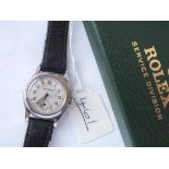 A STAINLESS STEEL GENTS ROLEX OYSTER WRIST WATCH WITH SECONDS SWEEP (146325/3136) IN ROLEX SERVICE