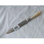 A cake knife with MOP handle - B'ham 1914