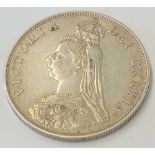 A double florin 1887 - better grade