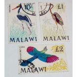Malawi SG 321-23 (1968). Top 3 set values (birds). Fine used. Cat £73